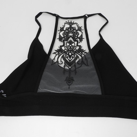 Other - NWT Black Tattoo Bralette M/L